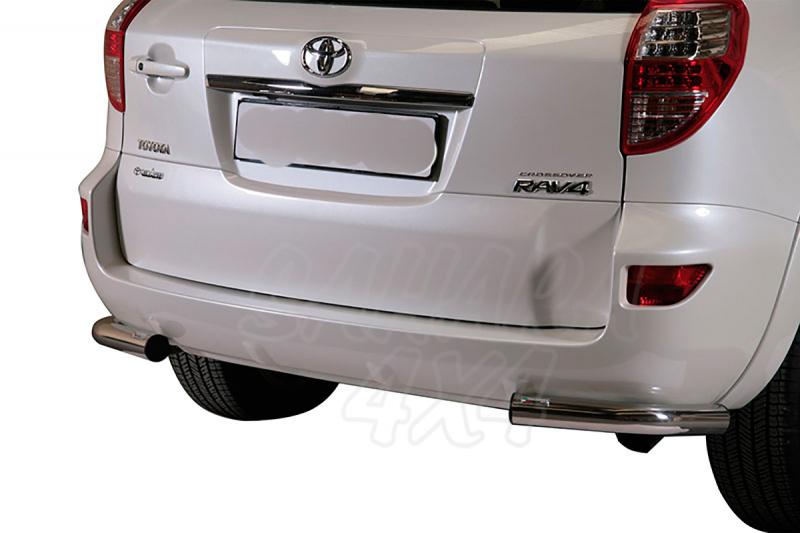 Protector inferior de esquinas traseras en tubo inox 63mm para Toyota Rav4 2010-2013 - 