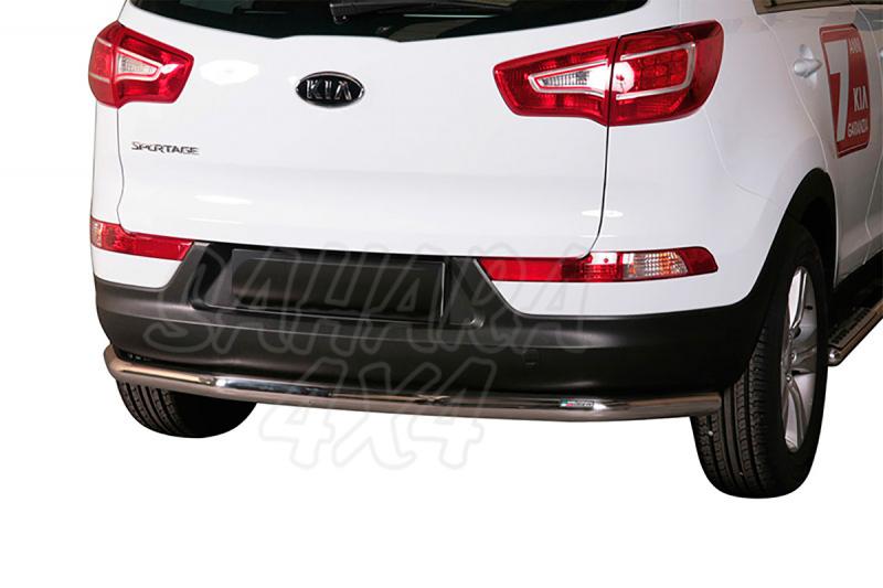 Rear bumper protection , Inox 76mm for Kia Sportage 2010-2015