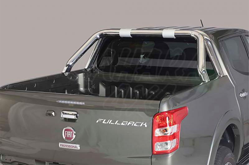 Rollbar en acero inox 76mm con traviesa lateral. Tipo RLD para Fiat Fullback 2016-