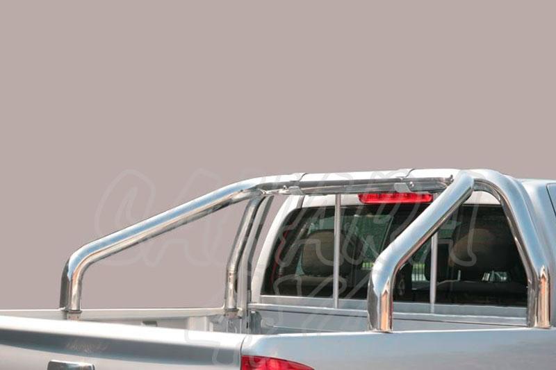 Rollbar en tubo inox 76mm sin traviesa lateral para Toyota Hilux Revo 2016-