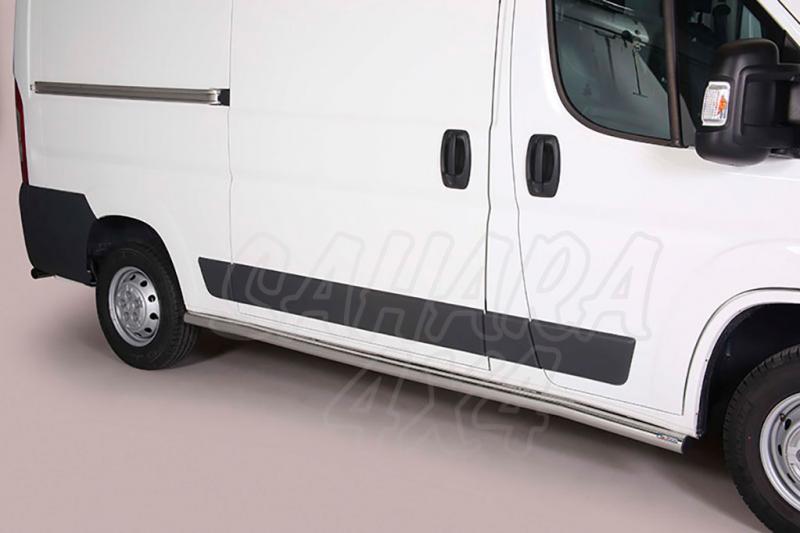 Estribos en tubo inox 63mm para Citron Jumper 2006-2014