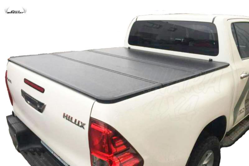 Cubierta plana Hard-Tri-Fold Toyota Hilux 2016- - Cubierta plana para doble cabina