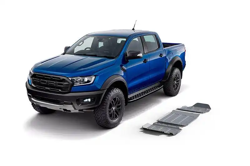 Kit de protecciones de bajos RIVAL aluminio 6mm Ford Ranger Raptor 2019-2022 (3 piezas)