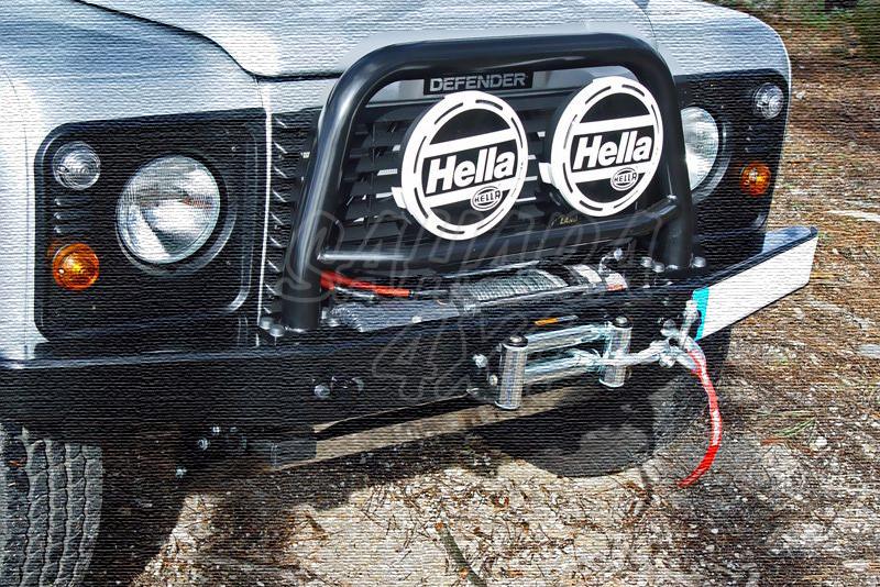 Arco central con soporte de faros AFN para parachoques frontal para Land Rover Defender