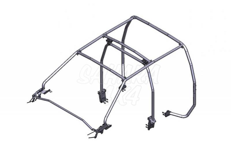 Barras antivuelco exteriores en tubo para zona cabina AFN para Nissan Navara D40 2005-2015