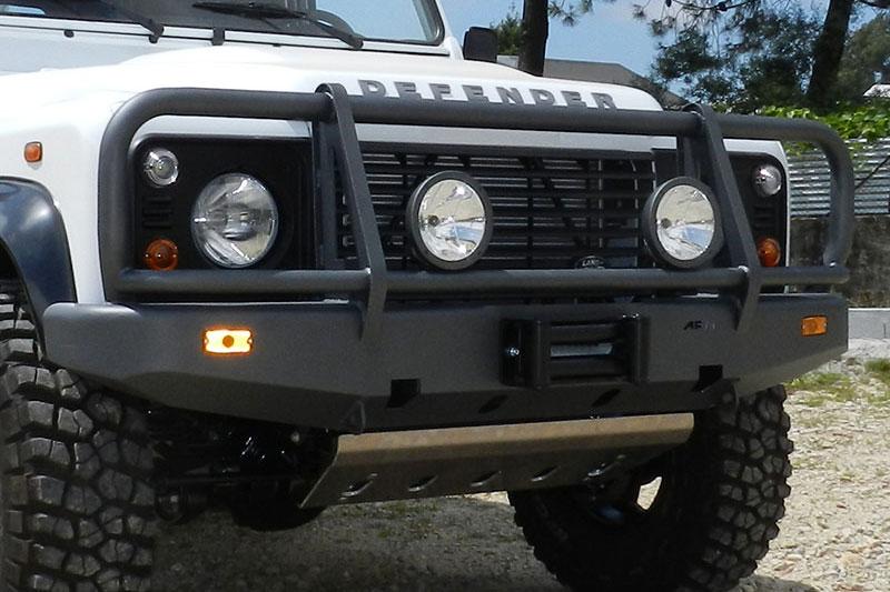 Front bumper with winch base. version Africa for Land Rover Defender