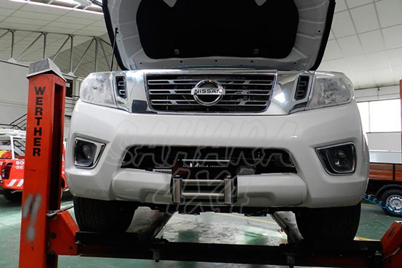 Winch mount to install original bumper for Nissan Navara D23