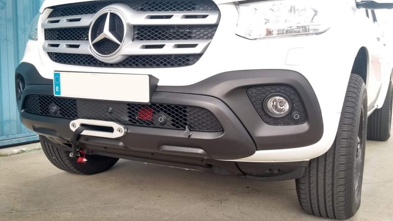 Winch mount for original bumper - 