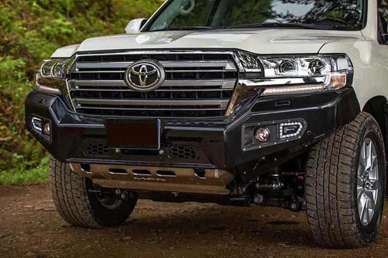 Front bumper with winch mount and fog light hole AFN for Toyota LandCruiser HDJ200