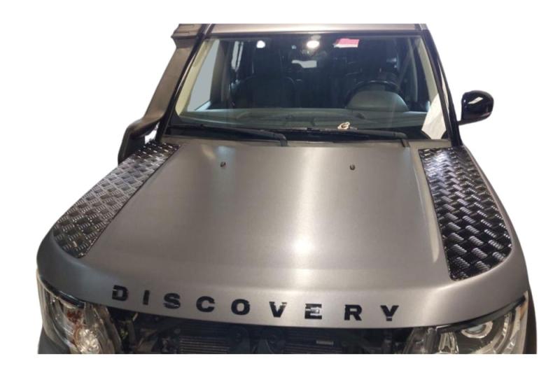 Kit of aluminum protections for sides of Hood Land Rover Discovery 4