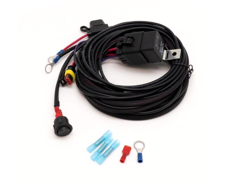 Long single lamp harness kit (lower power, 12v)