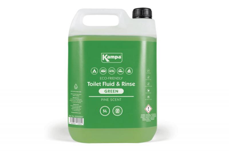 Liquido ecolgico verde Kampa 5 Lts - Lquido WC y aclarante verde, 1 l