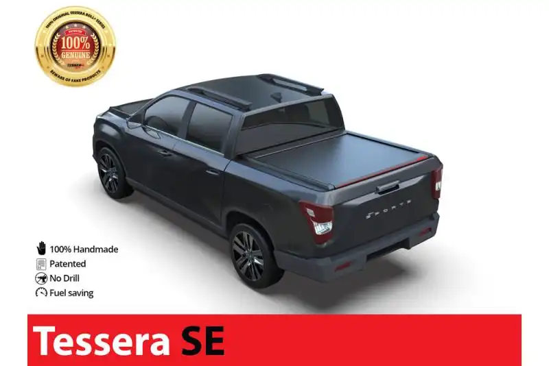 Tapa enrollable Tessera SE en negro mate Ssangyong Musso Sports 2022+