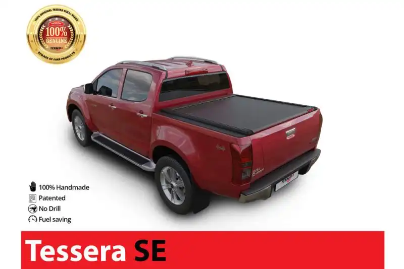 Tessera SE roll-up hood in matte black Isuzu D-Max 2012-2020