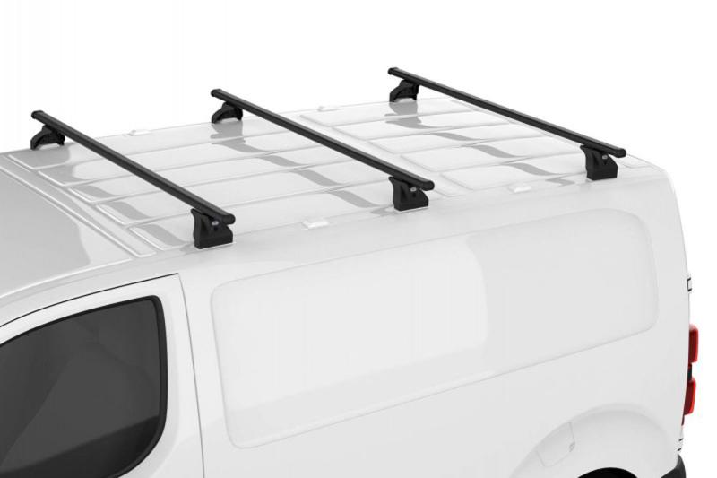 Kit de 3 barras acero CRUZ Cargo Xpro 2022 SF LCV VW Crafter - MAN TGE (17->) con T-Track 