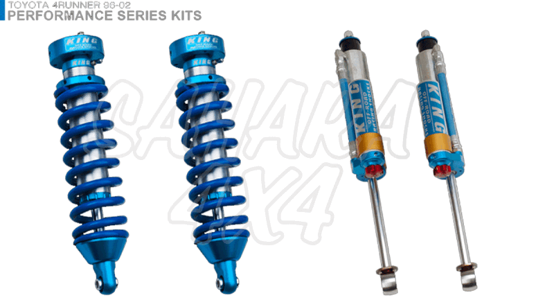 Kit 4 Amortiguadores King 2.5 Botella Separada Toyota Land cruiser 90/95