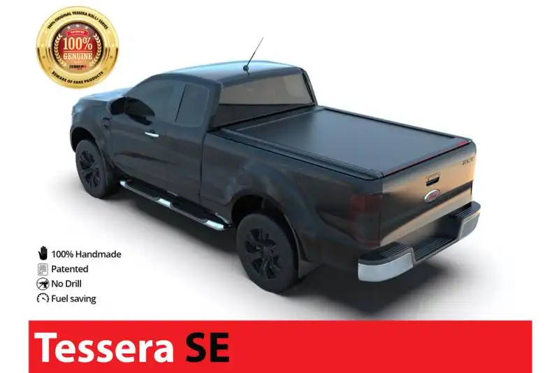 Tessera SE roll-up hood in matte black Ford Ranger 2012+ 2016+ 2020+