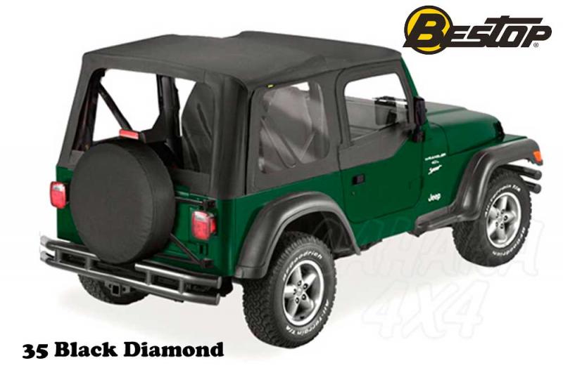 Capota Bestop recambio para Jeep Wrangler TJ 03-06 - Sin kit de montaje , incluye ventanas delanteras