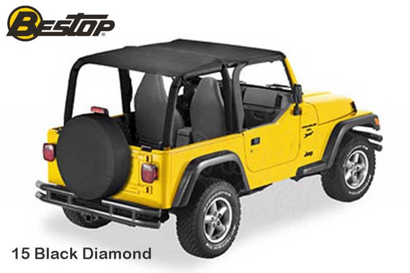 Bikini Safari color Black Denim Bestop para Jeep Wrangler TJ 96-02