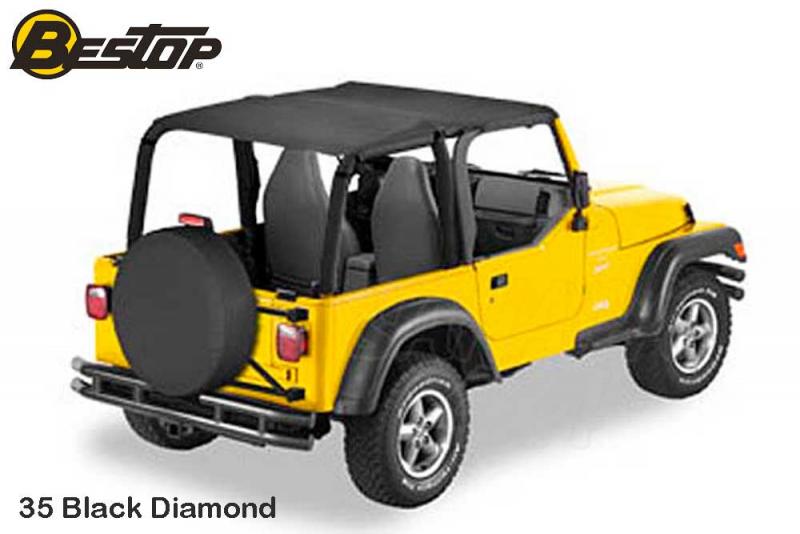 Bikini Safari Bestop color Black Diamond para Jeep Wrangler TJ 03-06
