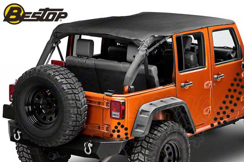 BIKINI Cable -Style Safari - JEEP WRANGLER JK 4 Doors black colour