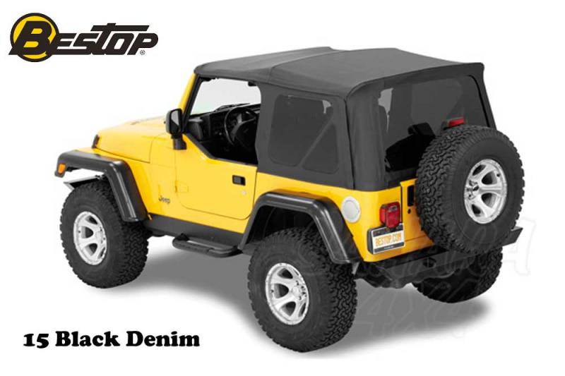 Capota Bestop Supertop NX para Jeep Wrangler TJ 96-02 - Incluye kit de montaje , no ventanas delanteras