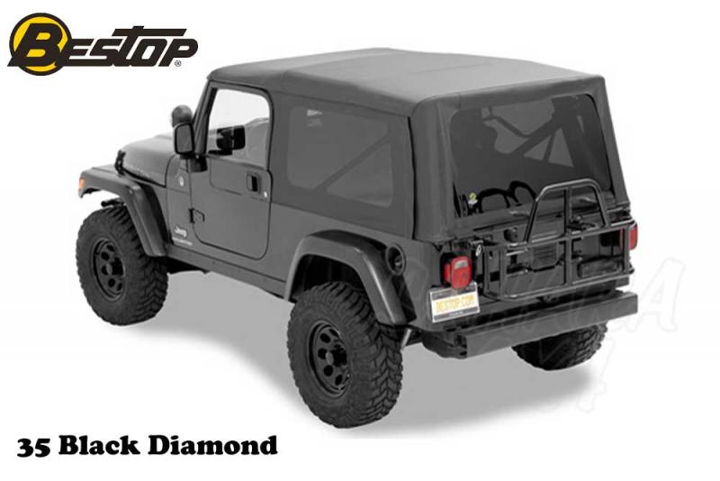 Capota Bestop Supertop NX para Jeep Wrangler TJ Unlimited 04-06 - Incluye kit de montaje , no ventanas delanteras