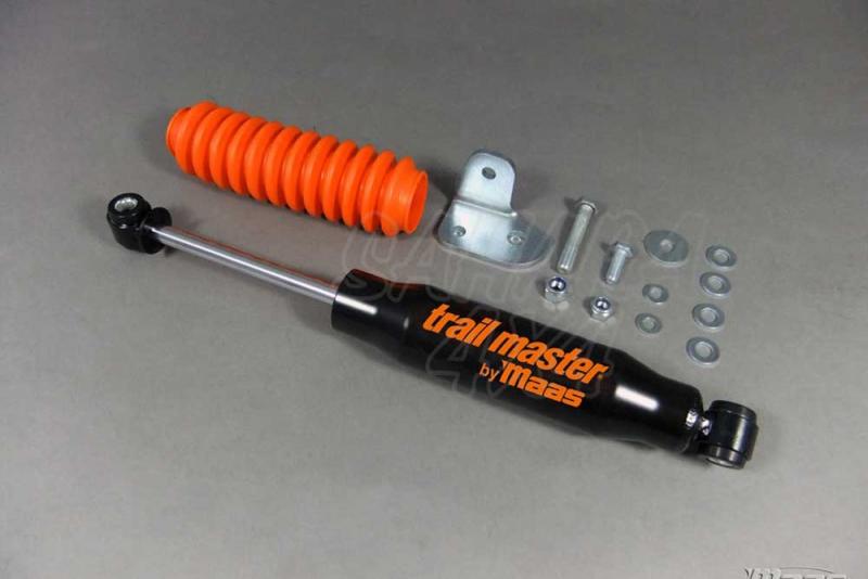 Amortiguador Direccion Trail Master con soporte Jeep Wrangler JK - Amortiguador de Direccion 