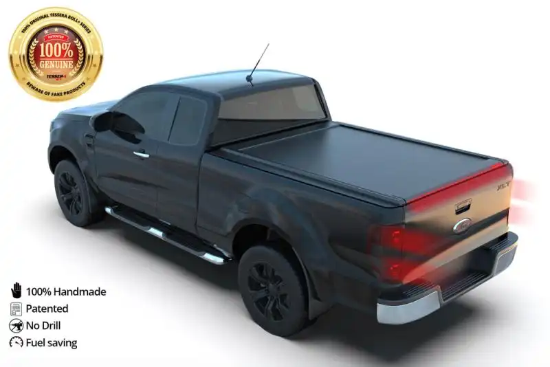 Tessera Roll+ Roller cover in Matt Black Ford Ranger 2012-2022 (Extra cab)