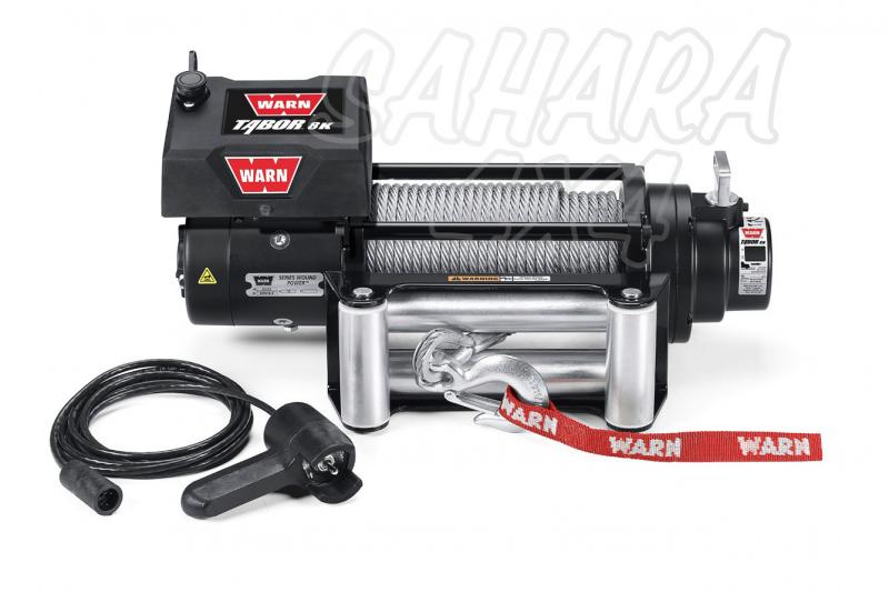 Cabrestante Warn TABOR 8K - 3.630Kg. Cable de Acero. 12v. 