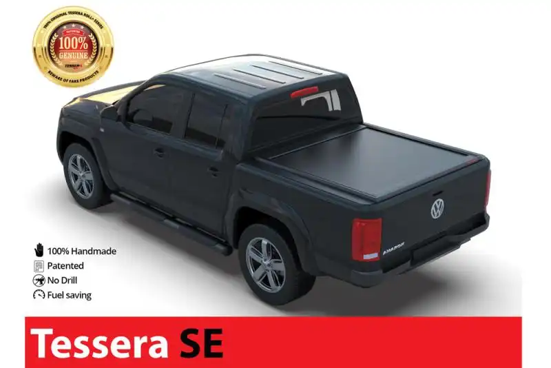 Tapa enrollable Tessera SE en negro mate Volkswagen Amarok 2010-2022 - Para Doble cabina , 