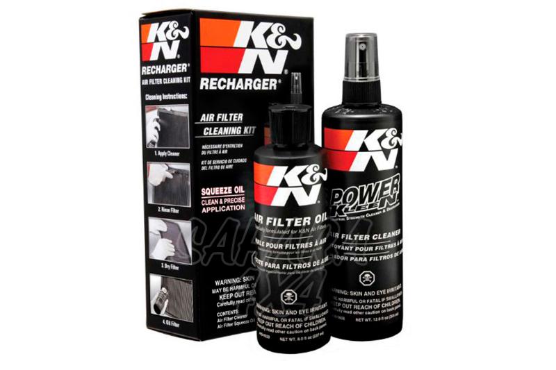 Kit de limpieza filtro K&N - Aceite 237ml + limpiador 355ml