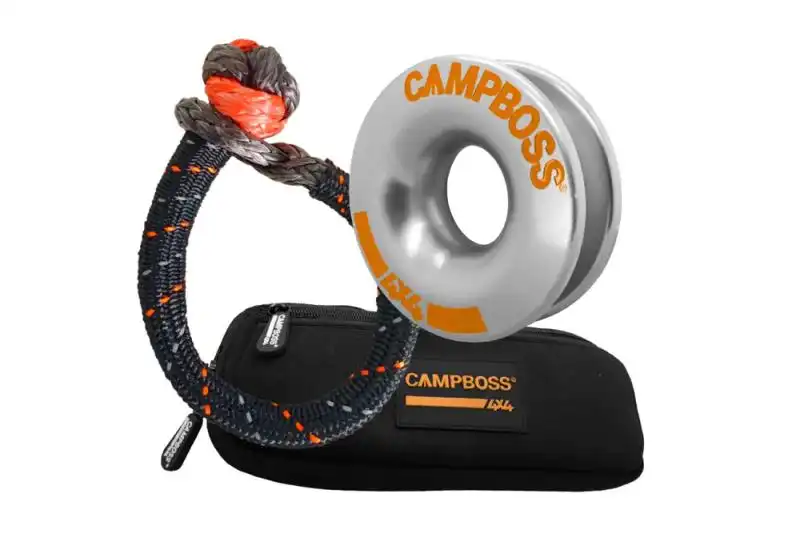 Polea de reenvio All 4 Adventure CampBoss4x4 - Nuevo y mejorado diseo de Boss Ring y Boss Shackle, 10.000 Kg