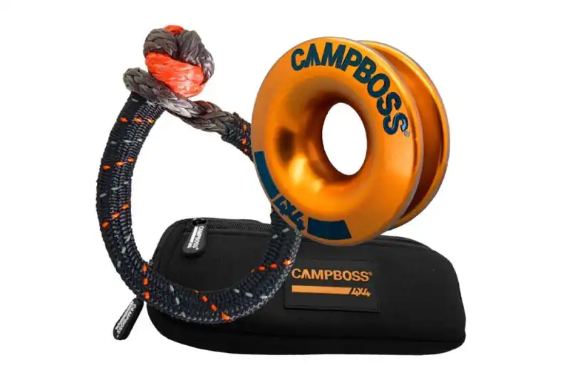 Polea de reenvio All 4 Adventure CampBoss4x4 - Nuevo y mejorado diseo de Boss Ring y Boss Shackle, 10.000 Kg