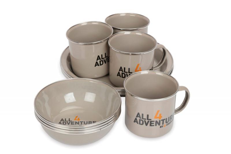 All 4 Adventure Enamel Dinner set ( 12 pcs )