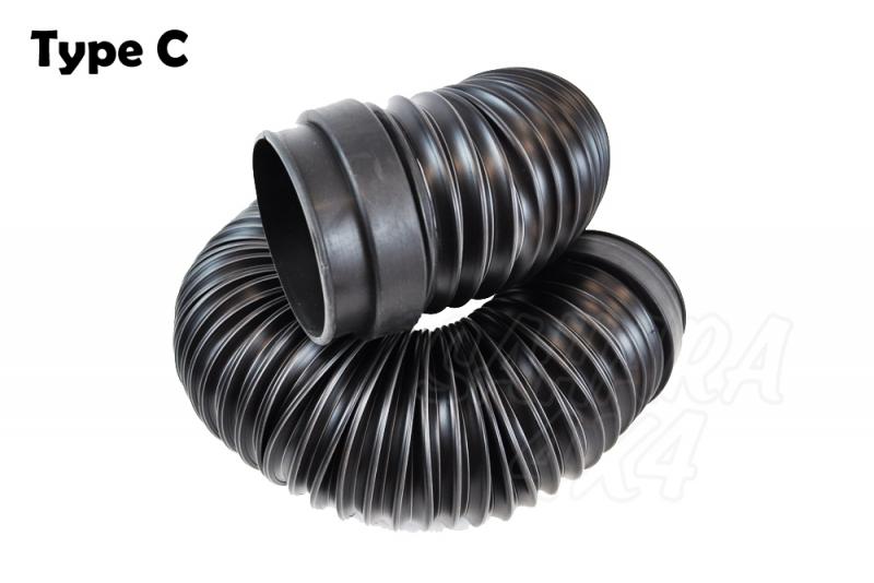 Flexible hose for air intake or snorkel  - Type C: 35cm-95mm , diameter 90 mm