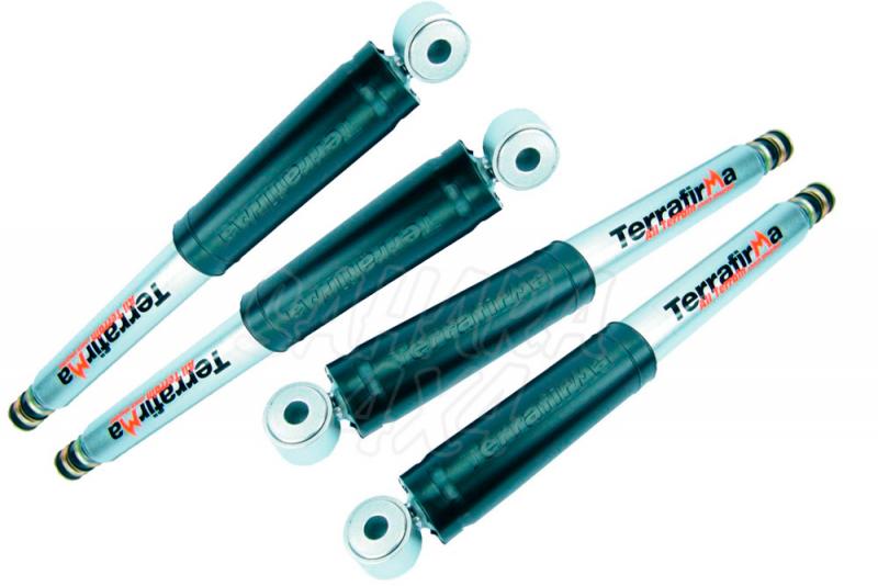 Amortiguadores Terrafima All Terrain Shocks Land Rover Defender/Discovery I/Range Rover Classic - Kit de 4 amortiguadores.