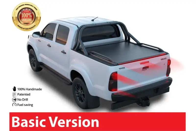 Persiana Tessera Roll+ persiana enrollable en Negro Mate Toyota Hilux Vigo 2005-2016