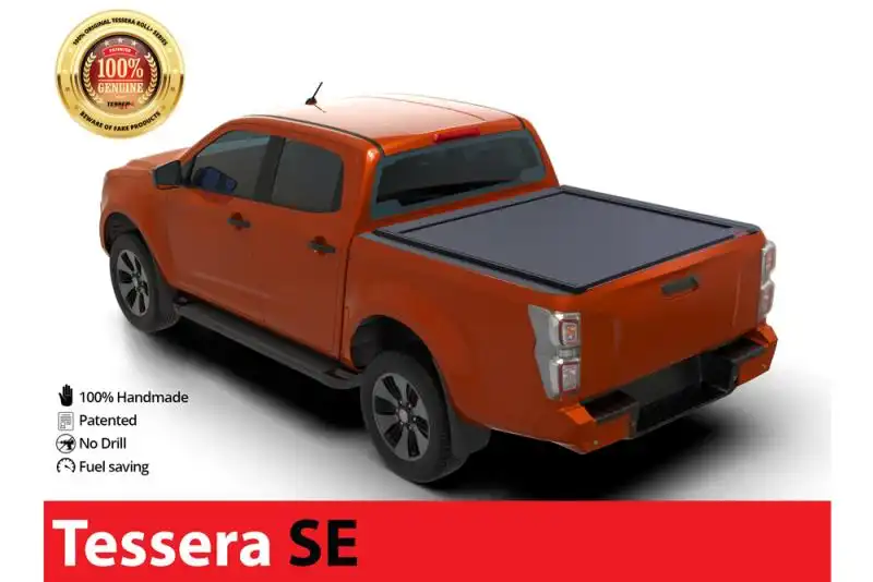 Tessera SE roll-up hood in matte black Isuzu D-Max 2020+