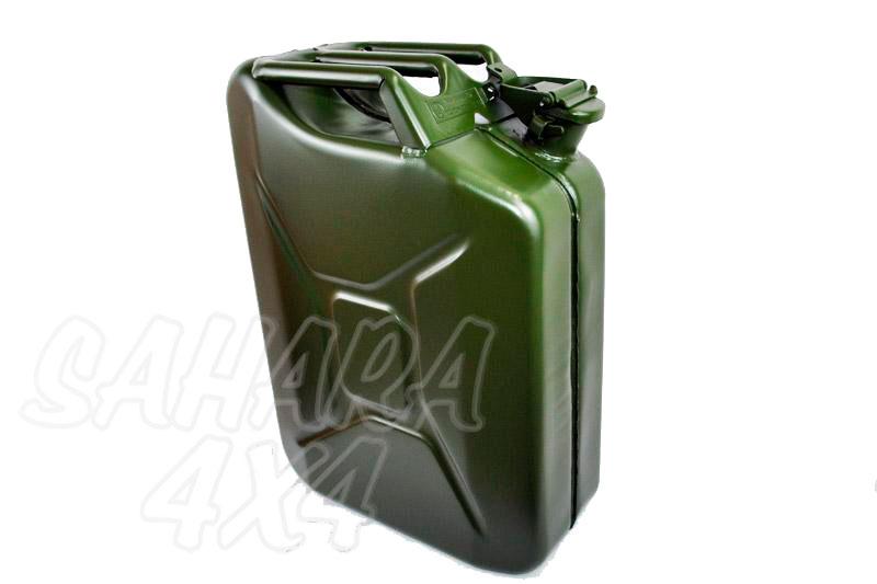 Bidon 20 L metalico tipo Aleman Verde - Bidon Metalico militar para gasoil o gasolina