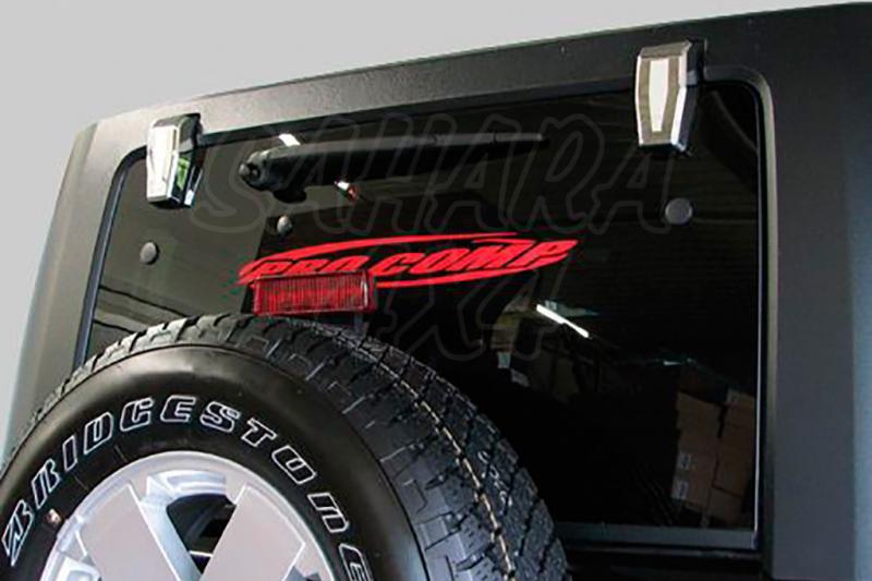 Tailgate Hinges Cover upper chrome 2 pieces for Jeep Wrangler JK - Price of pair
