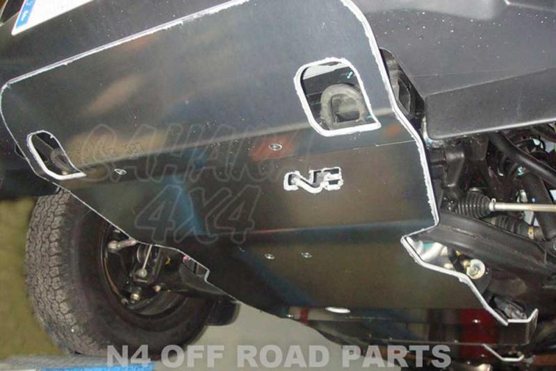 N4 Skid Plates Aluminium 8mm Isuzu D-Max 2012-