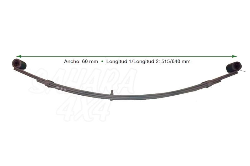 Ballesta delantera STD para Daihatsu Rocky  - Ancho 60 mm , longitud 515-640 mm , 3 hojas