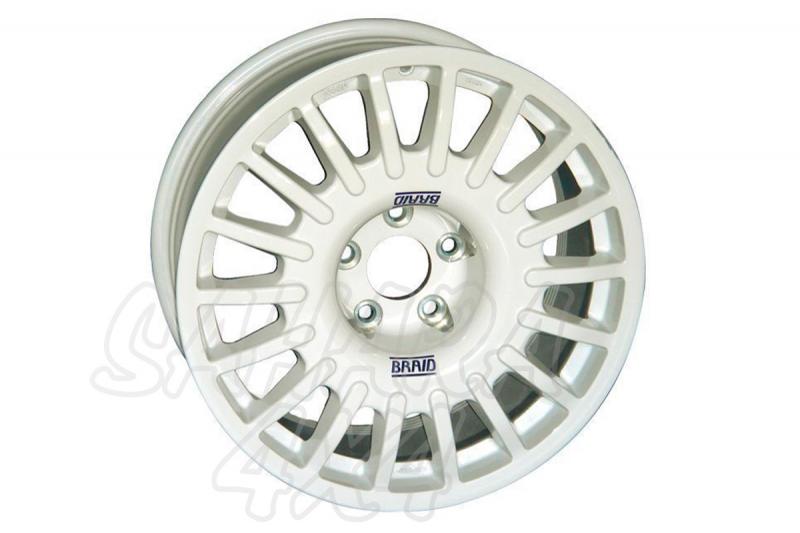 Llanta Braid Winrace T Monobloc 7.5 x 17   - Llanta de Competicion en color Blanco.