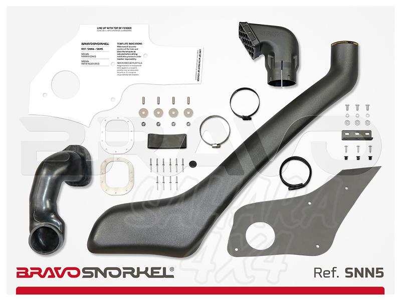 Snorkel Bravo para Nissan Navara D40 (2010-2015)