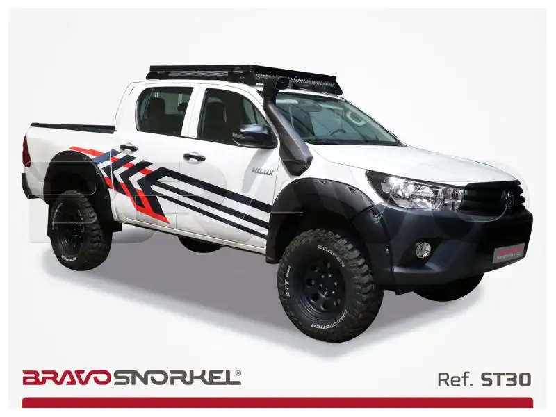 Snorkel Bravo para Toyota Hilux 126 Series Revo (2016-) - * No vlido para modelos de cabina simple y aleta estrecha