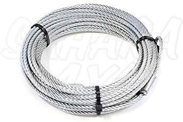 Cable de acero + gancho para winch , varias medidas