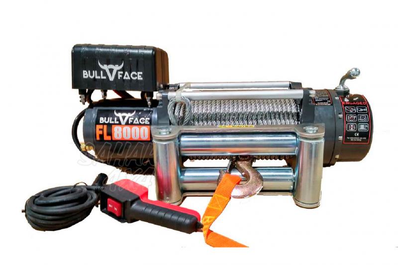 Bullface Winch 8.000Lbs 3.628Kg 12v, synthetic rope