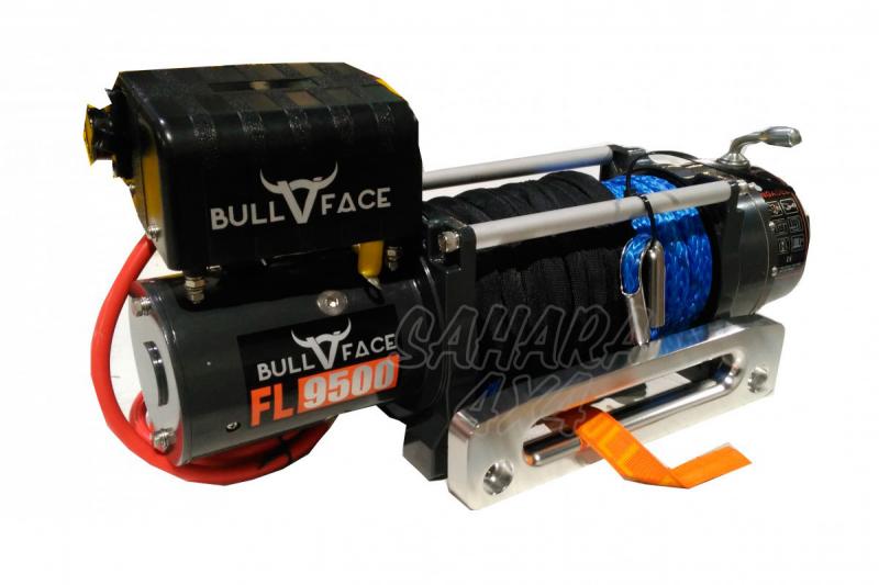 Cabrestante Bullface 9.500Lbs 4.309Kg 12v (cable sinttico) - CABLE DE ACERO 10mm x 28m
