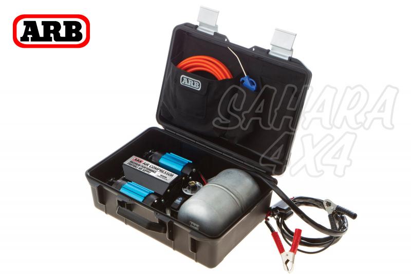 Compresor doble cuerpo ARB 12 vol con Calderin de 4lts. CKMTP12 - Nuevo modelo de compresor 12v ARB.